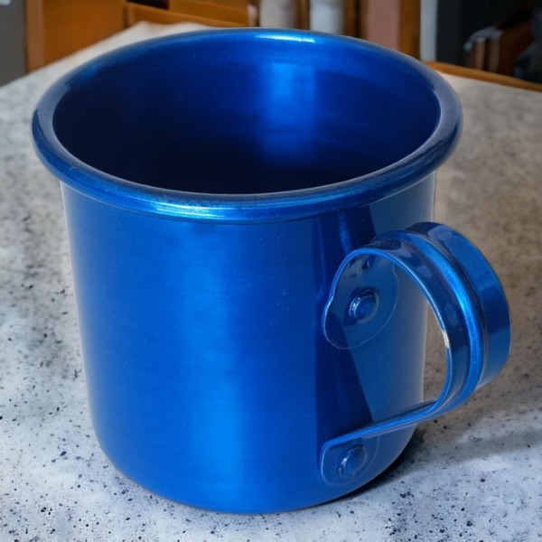 Encontraproduto.com.br - Caneca Copo Moscow Mule Alumínio 250ml Drink Café Varias Cores Cor:azul