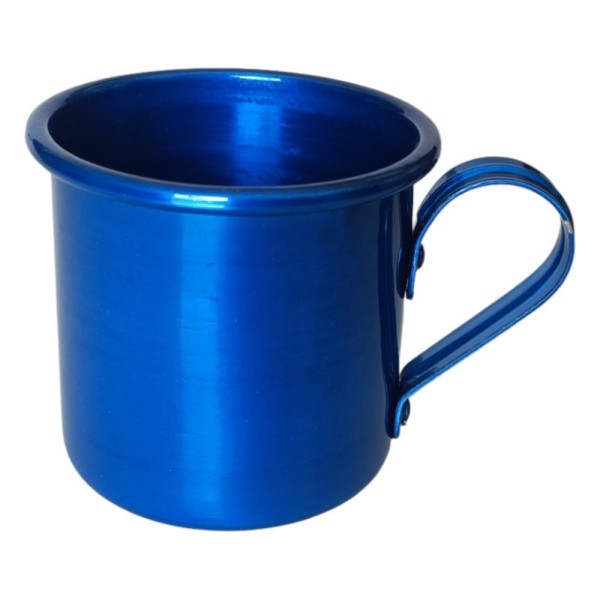 Encontraproduto.com.br - Caneca Copo Moscow Mule Alumínio 250ml Drink Café Varias Cores Cor:azul