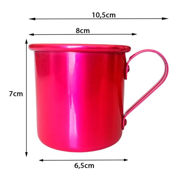 Encontraproduto.com.br - Caneca Copo Moscow Mule Alumínio 250ml Drink Café Varias Cores Cor:azul