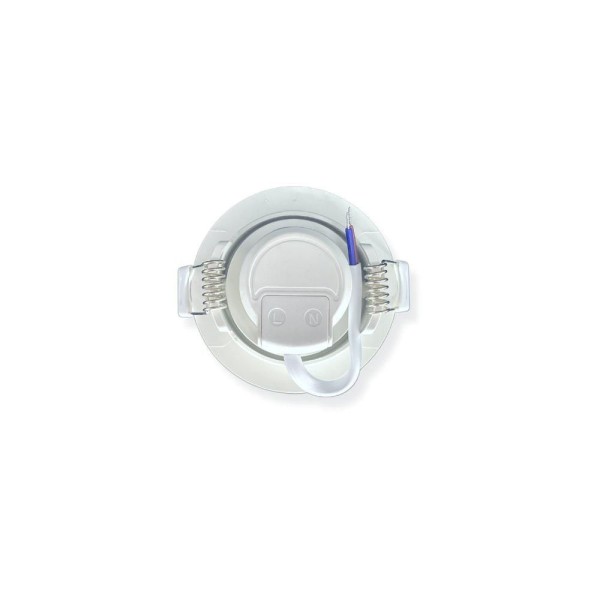 Encontraproduto.com.br - Spot Led Embutido 3w Bivolt Redondo 3000k 6000k
