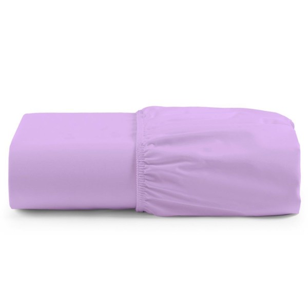 Encontraproduto.com.br - Lençol Unique Avulso de Baixo Casal Padrão com Elástico Micro Percal 400 Fios - Lilás