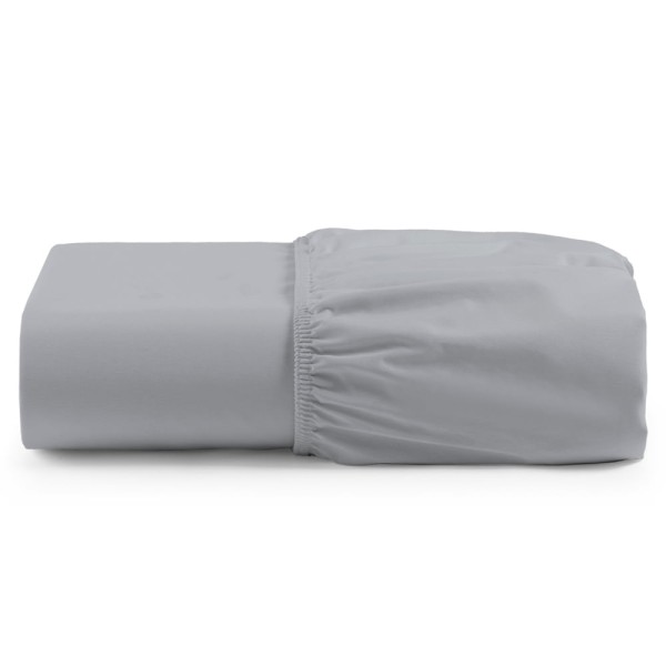 Encontraproduto.com.br - Lençol Unique Avulso de Baixo Queen com Elástico Micro Percal 400 Fios - Cinza