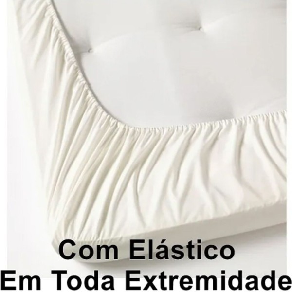 Encontraproduto.com.br - Jogo Cama Lençol Haia Casal Padrão Percal 200 Fios 100% Algodão Guipir Bordado Inglês 4 Peças - Avelã