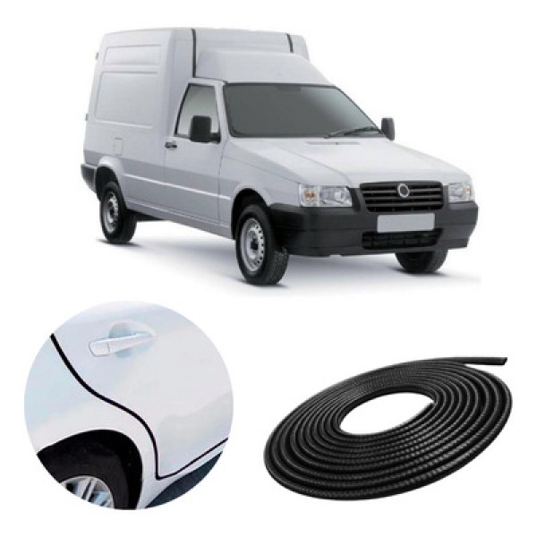 Encontraproduto.com.br - Borracha Protetora Borda Porta Veículo Fiorino 7X14 5 Metros