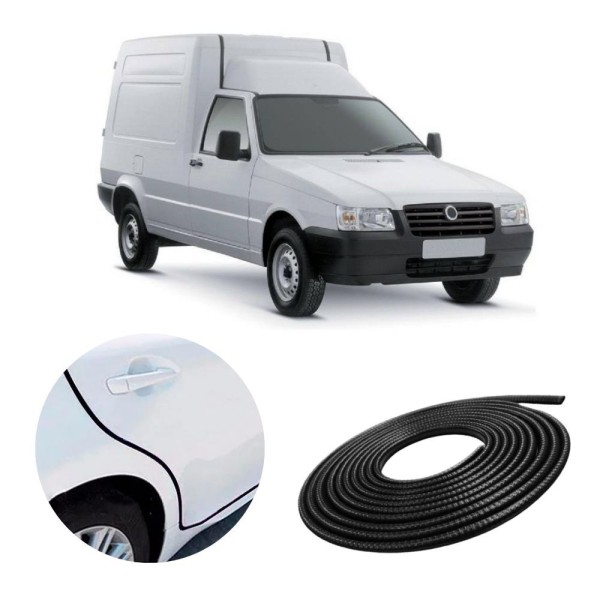 Encontraproduto.com.br - Borracha Protetora Borda Porta Veículo Fiorino 7X14 5 Metros