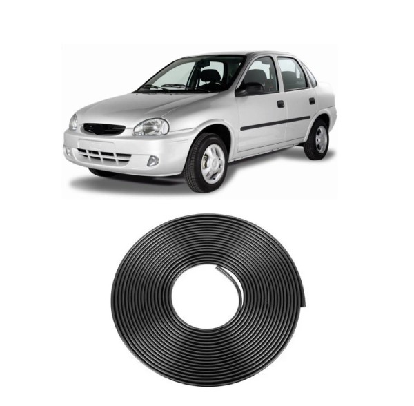 Encontraproduto.com.br - Borracha Protetora Borda Porta Preta Corsa 4 Portas 10m 7x14