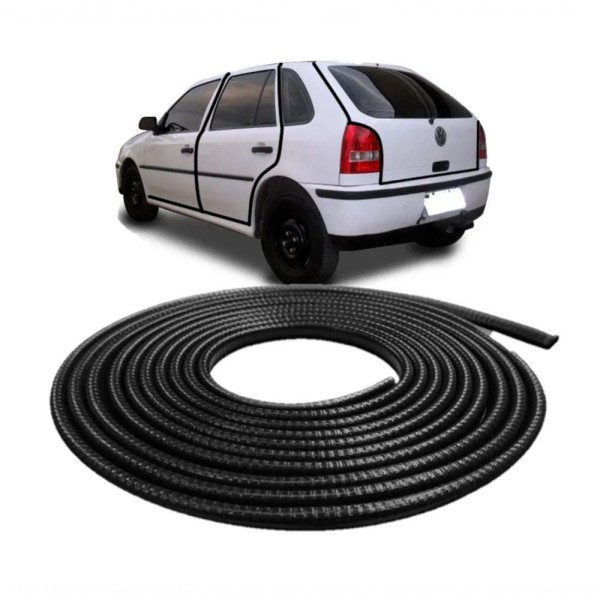 Encontraproduto.com.br - Borracha Protetora Borda Porta Preta Corsa 4 Portas 10m 7x14