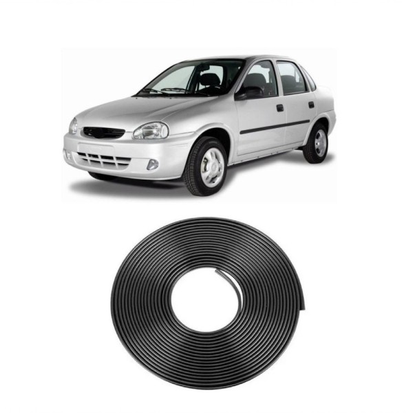 Encontraproduto.com.br - Borracha Protetora Borda Porta Preta Corsa 4 Portas 10m 7x14