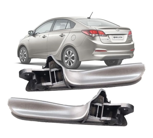 Encontraproduto.com.br - Par Gatilho Puxador Maçaneta Interna Hb20 Hb20 Sedan Prata - Un / 2