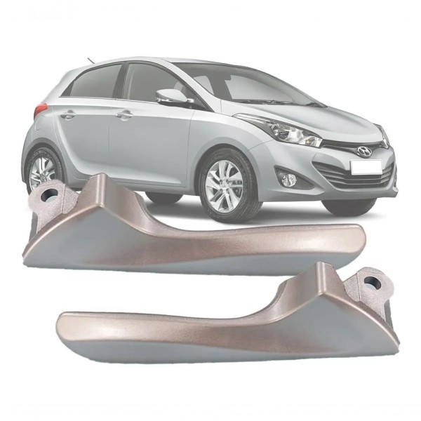 Encontraproduto.com.br - Par Gatilho Puxador Maçaneta Interna Hb20 Hb20 Sedan Prata - Un / 2