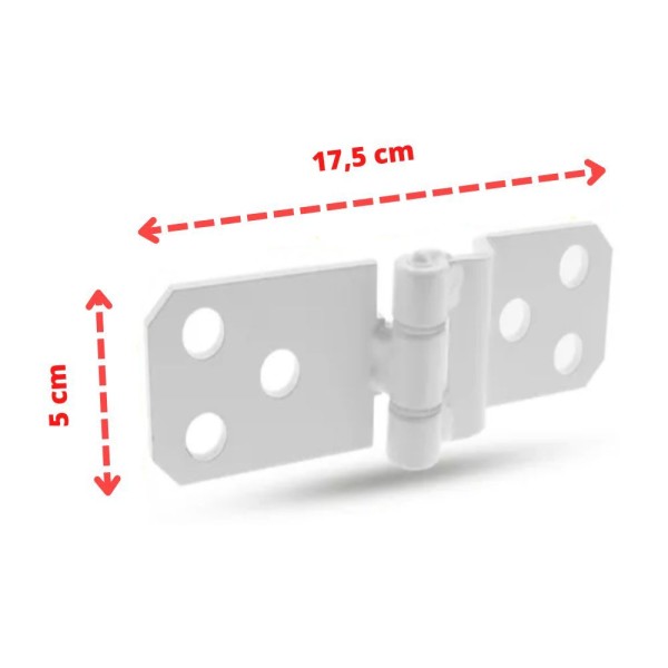 Encontraproduto.com.br - Kit 3 Dobradiças P/ Porta Ferro Agrícola Ônibus Uso Geral - Un / 3