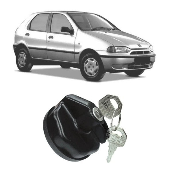 Encontraproduto.com.br - Tampa Tanque De Combustivel Palio Com Chave 2001 20002 2003