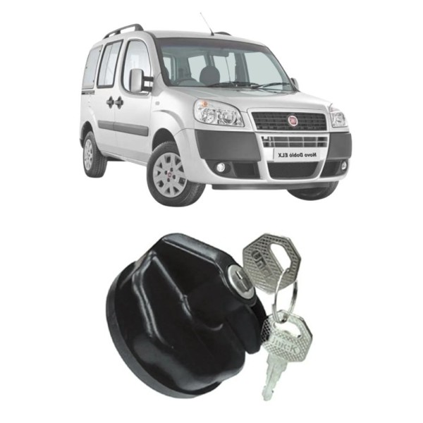 Encontraproduto.com.br - Tampa Combustível Valvulada C/ Rosca E Chave Doblo Após 2006