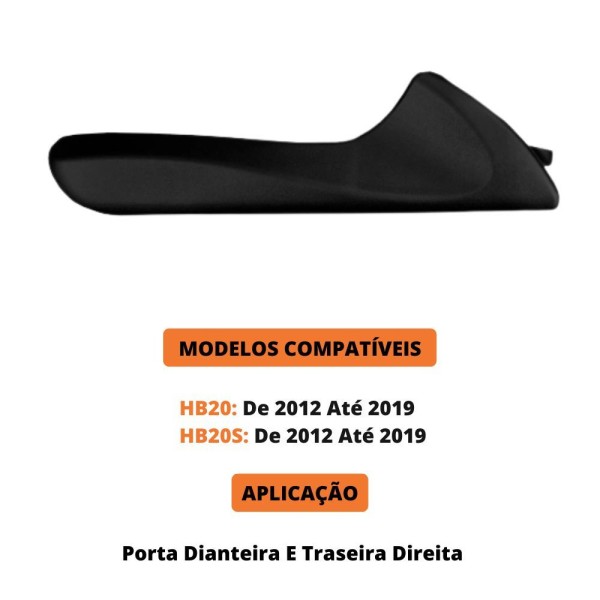 Encontraproduto.com.br - Macaneta Interna Hb20 12 A 19 Gatilho Hb20s Diant Tras Dir