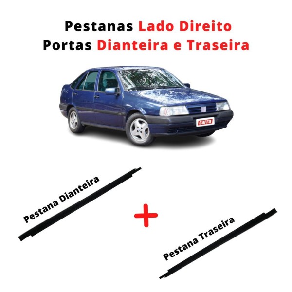Encontraproduto.com.br - Kit 4 Borracha Pestana Externa Tempra Tempra Sw 1991 A 1998 - Un / 4