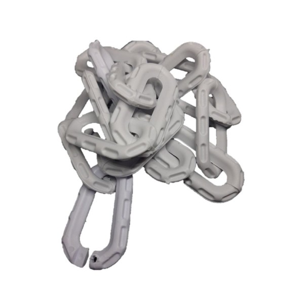 Encontraproduto.com.br - 10 Mt Corrente Plástica Isolamento Calha Chuva Elo G Branco