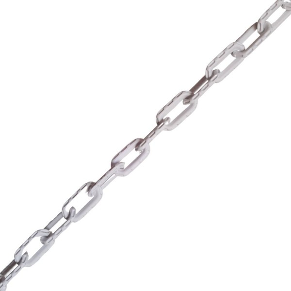Encontraproduto.com.br - 10 Mt Corrente Plástica Isolamento Calha Chuva Elo G Branco