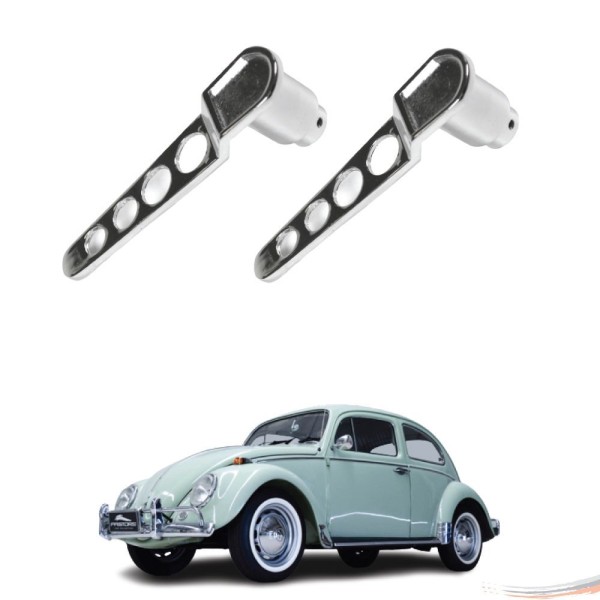 Encontraproduto.com.br - Par Maçaneta Interna Esportiva Cromada Kombi G1 Fusca Até 77