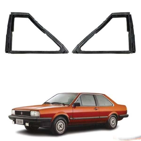 Encontraproduto.com.br - Par Borracha Quebra-vento Quantum Santana G1 1984 A 1991