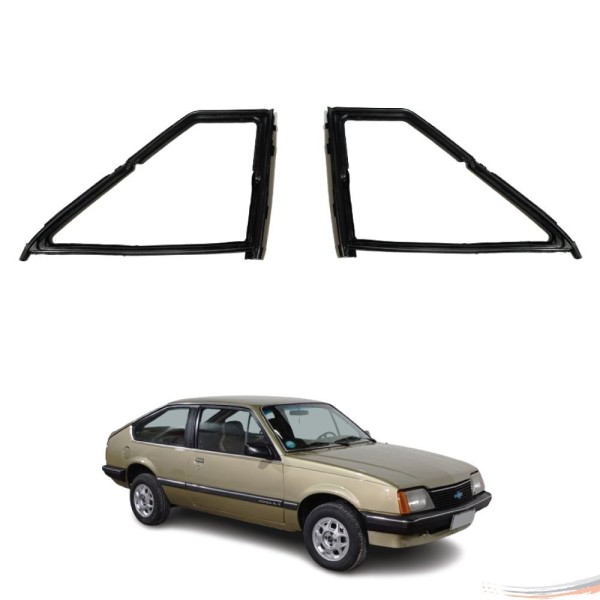Encontraproduto.com.br - Par Borrachas do Quebra-Vento Monza Hatch e Sedan Até 1985