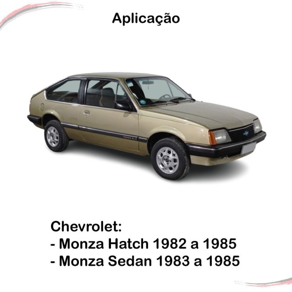 Encontraproduto.com.br - Par Borrachas do Quebra-Vento Monza Hatch e Sedan Até 1985