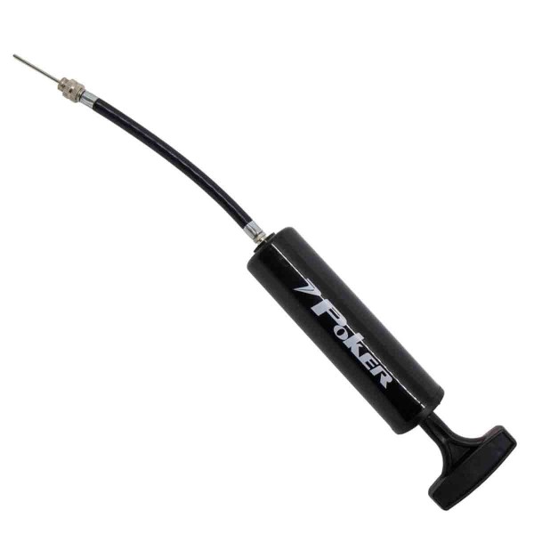 Encontraproduto.com.br - Bomba De Ar Com Agulha Way Poker Encher Inflar Cor Preto