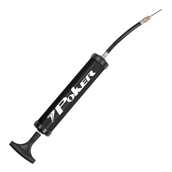 Encontraproduto.com.br - Bomba De Ar Com Agulha Way Poker Encher Inflar Cor Preto