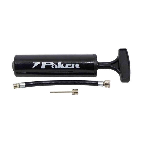 Encontraproduto.com.br - Bomba De Ar Com Agulha Way Poker Encher Inflar Cor Preto