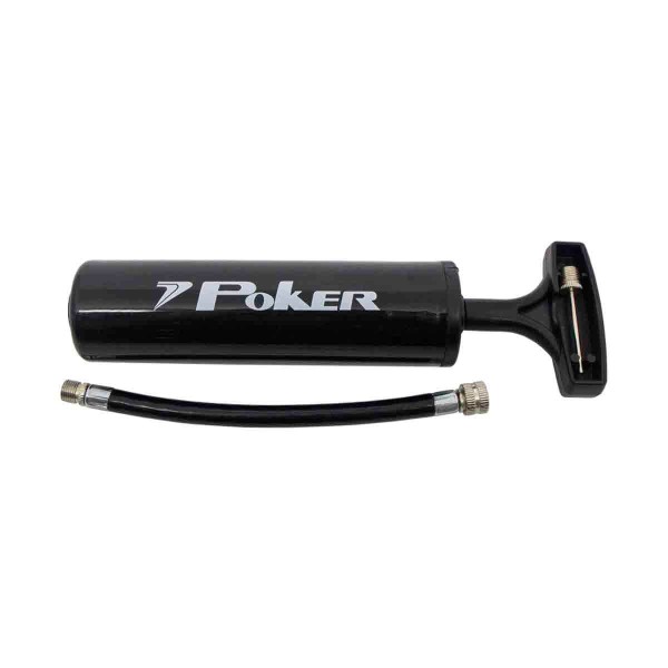 Encontraproduto.com.br - Bomba De Ar Com Agulha Way Poker Encher Inflar Cor Preto