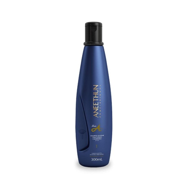 Encontraproduto.com.br - Aneethun Linha A - Kit Shampoo 300 ml (2 Un) + Creme Silicone Cachos 250 ml