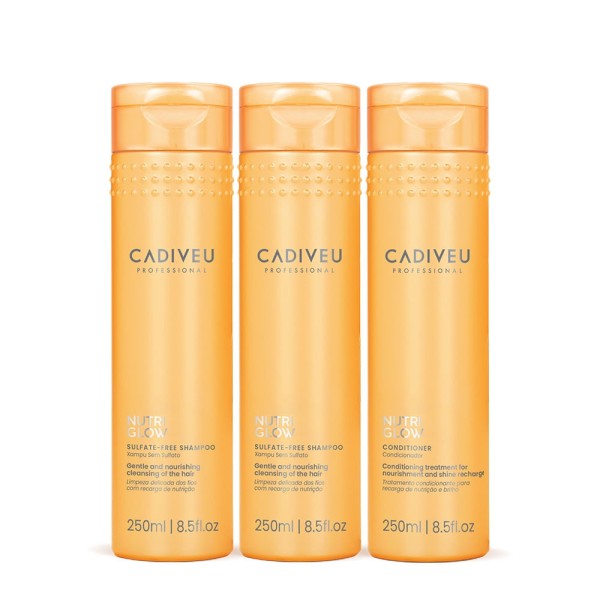 Encontraproduto.com.br - Kit Cadiveu Professional Nutri Glow Shampoo Extra e Condicionador (3 produtos)