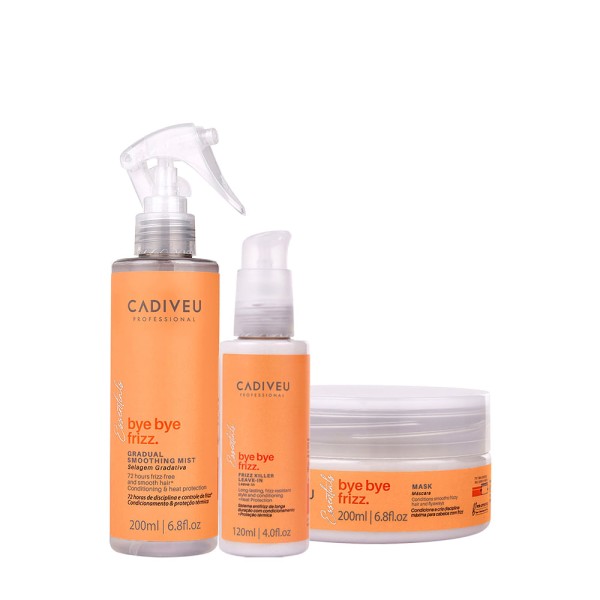 Encontraproduto.com.br - Kit Cadiveu Professional Bye Bye Frizz Selagem Leave-in e Máscara (3 produtos)