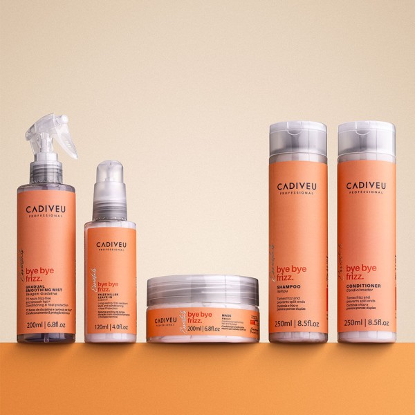 Encontraproduto.com.br - Kit Cadiveu Professional Bye Bye Frizz Shampoo Condicionador Máscara e Leave-in (4 produtos)