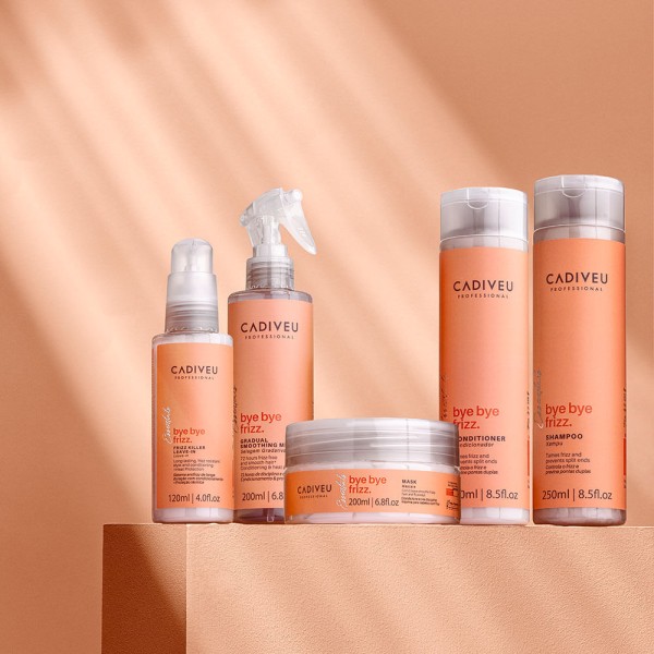 Encontraproduto.com.br - Kit Cadiveu Professional Bye Bye Frizz Shampoo Condicionador Máscara e Leave-in (4 produtos)