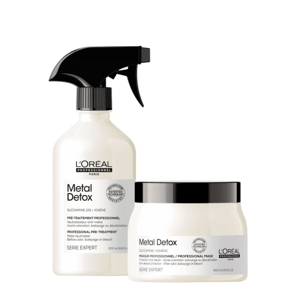 Kit LOreal Professionnel Metal Spray Neutralizante e Máscara Capilar (2 produtos)