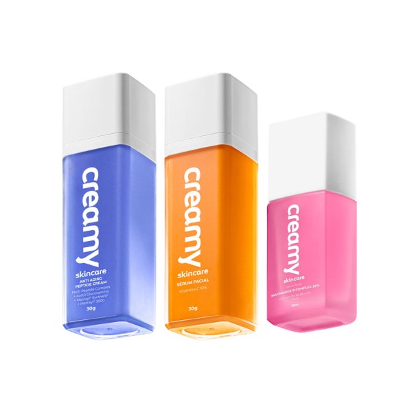 Encontraproduto.com.br - Kit Creamy Vitamina C Anti-Aging B Complex 20 (3 produtos)