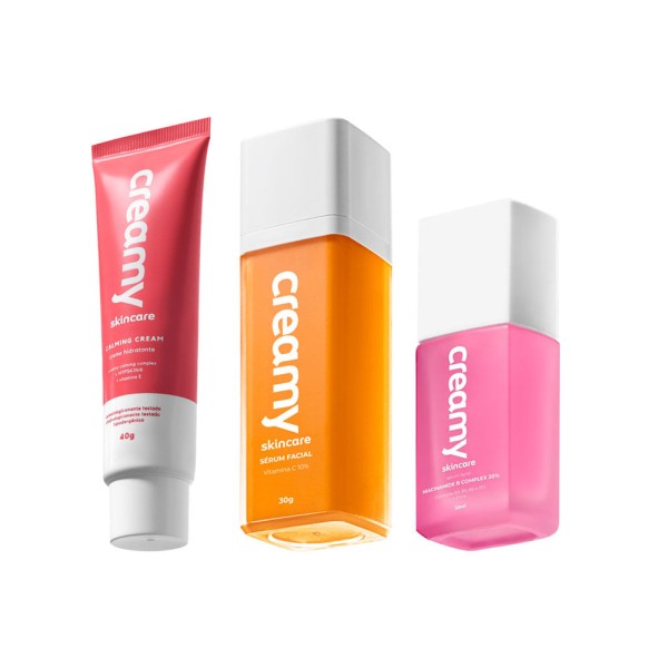 Encontraproduto.com.br - Kit Creamy Calming Vitamina C e B Complex (3 produtos)
