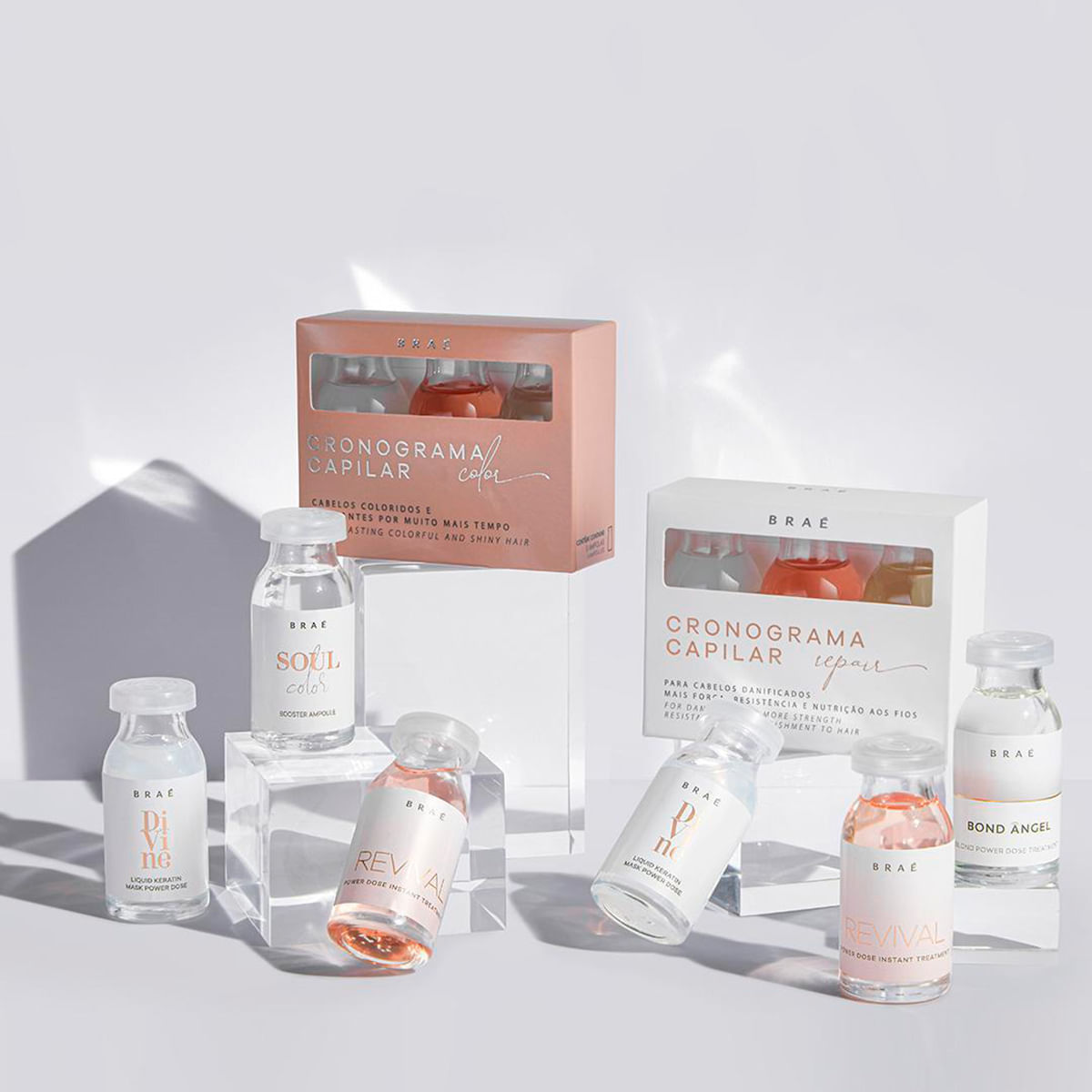 Kit Braé Blond Repair Shampoo Condicionador Máscara e Cronograma Capilar Repair (4 produtos)