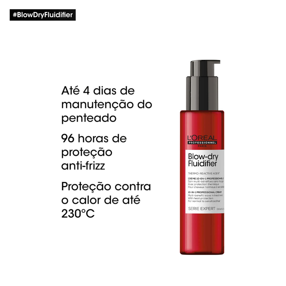 Encontraproduto.com.br - Kit LOréal Professionnel Inforcer Serie Expert Shampoo Máscara e Blow Dry Fluidifier Leave-In (3 produtos)