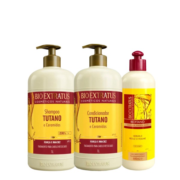 Encontraproduto.com.br - Kit Bio Extratus Tutano Shampoo Condicionador e Finalizador (3 produtos)