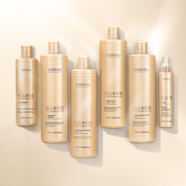 Encontraproduto.com.br - Kit Cadiveu Professional Nutri Glow Cera Nutritiva e Blonde Reconstructor Clarifying Shampoo Condicionador e Máscara (4
