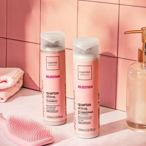 Encontraproduto.com.br - Kit Cadiveu Professional Essentials Quartzo Shine Shampoo Máscara Pré-Shampoo e Açaí Oil (4 produtos)