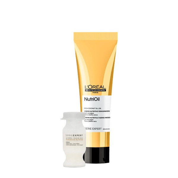 Kit LOréal Professionnel Serie Expert NutriOil Creme Nutritivo e Ampola (2 produtos)