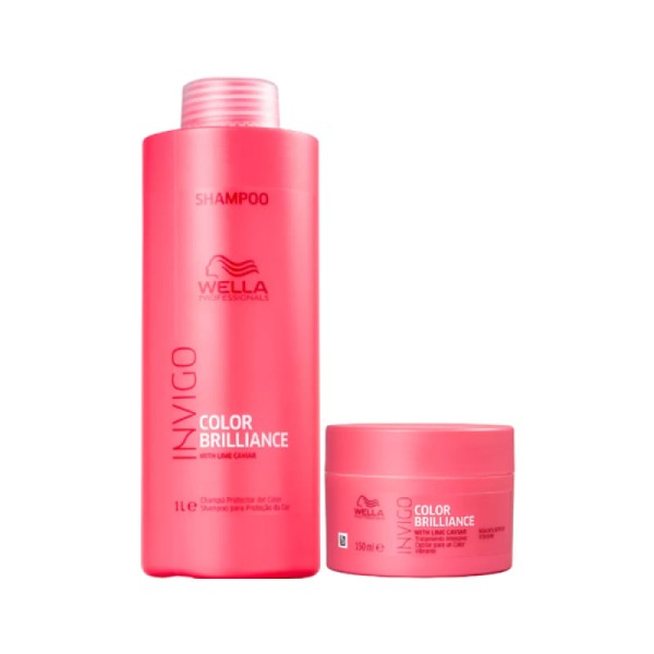 Encontraproduto.com.br - Wella Professionals Invigo Color Brilliance Shampoo 1l+Máscara 150ml