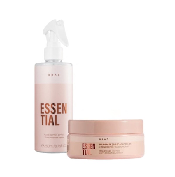 Encontraproduto.com.br - Kit Braé Essential Máscara P e Fluido (2 produtos)