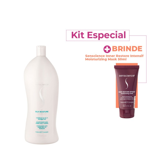 Encontraproduto.com.br - Kit Senscience Silk Moisture Condicionador Litro e Inner Restore Intensif (2 produtos)