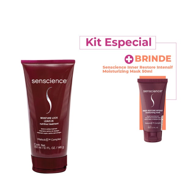 Kit Senscience Moisture Lock Leave-in e Inner Restore Intensif (2 produtos)
