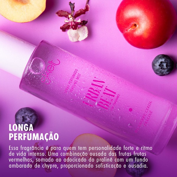 Encontraproduto.com.br - Kit Skelt Red Carpet Glow Iluminador Urban Beat Hidratante Corporal e Perfume Mist Spray  (3 produtos)