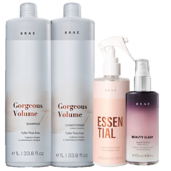 BRAÉ Gorgeous Volume Duo 1L Essential 260ml e Beauty Sleep 100ml