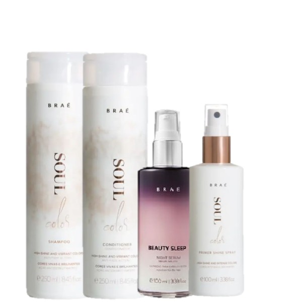 BRAÉ Soul Color Duo 250ml Prime Shine 100ml e Beauty Sleep 100ml
